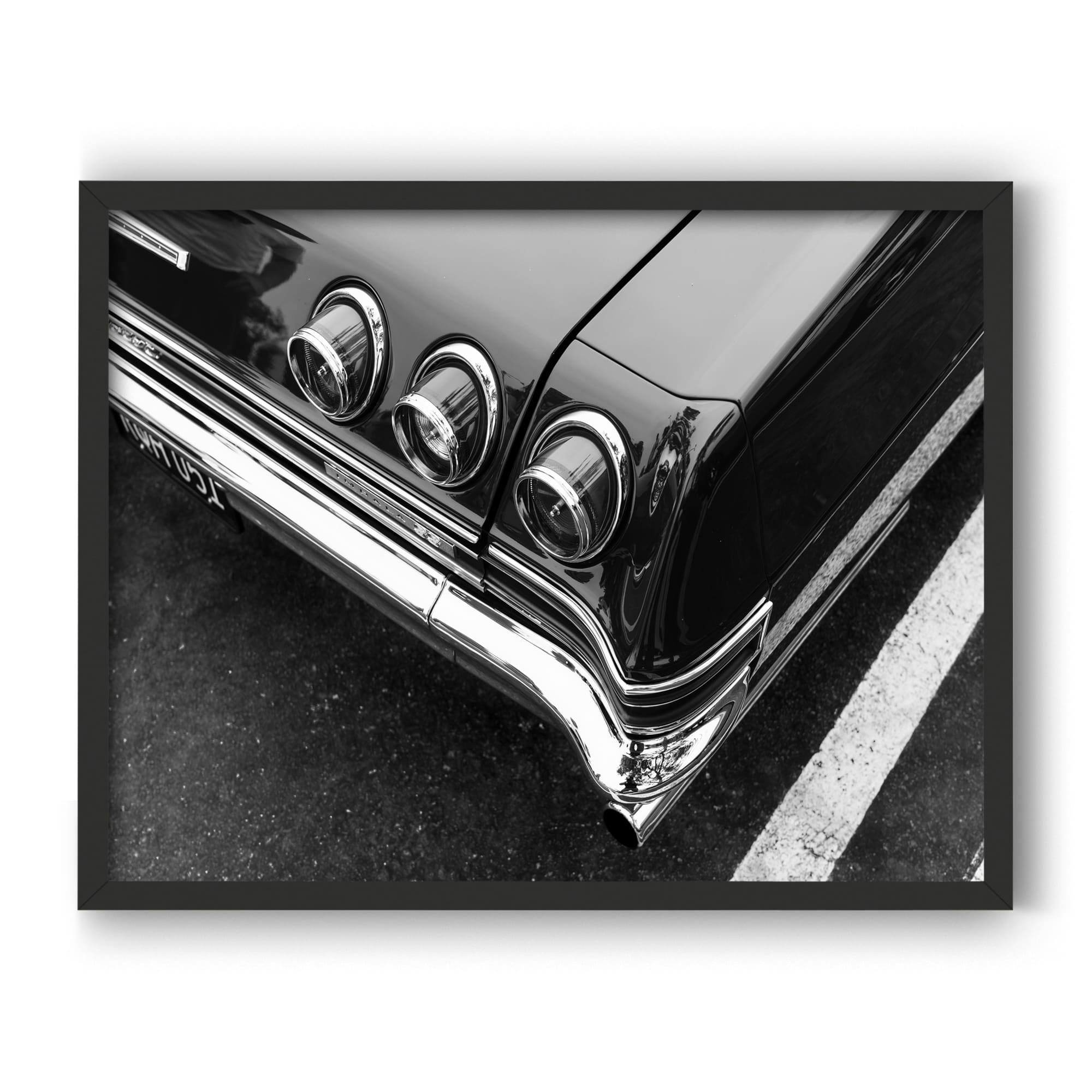 Tailfins & Taillights B&W