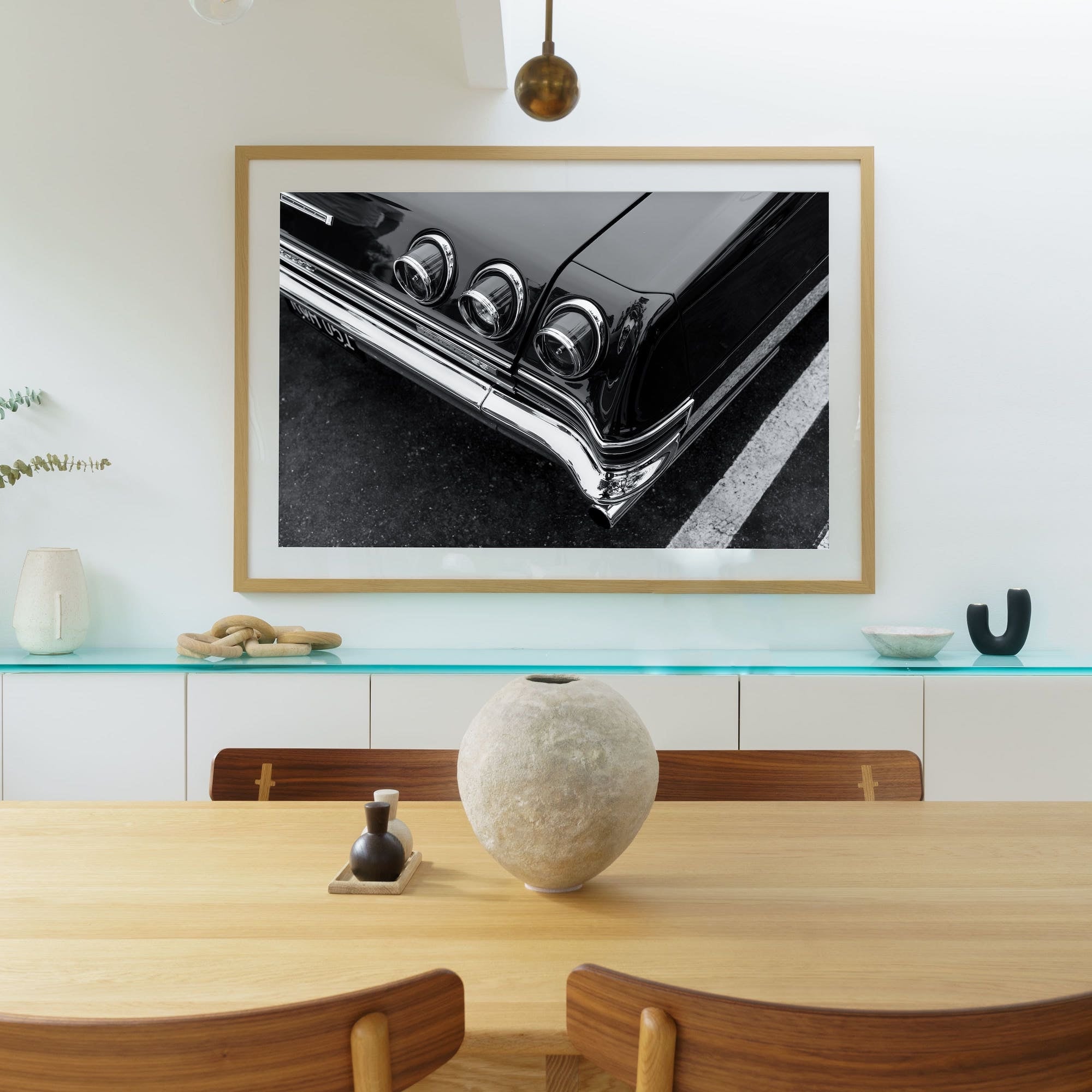 Tailfins & Taillights B&W